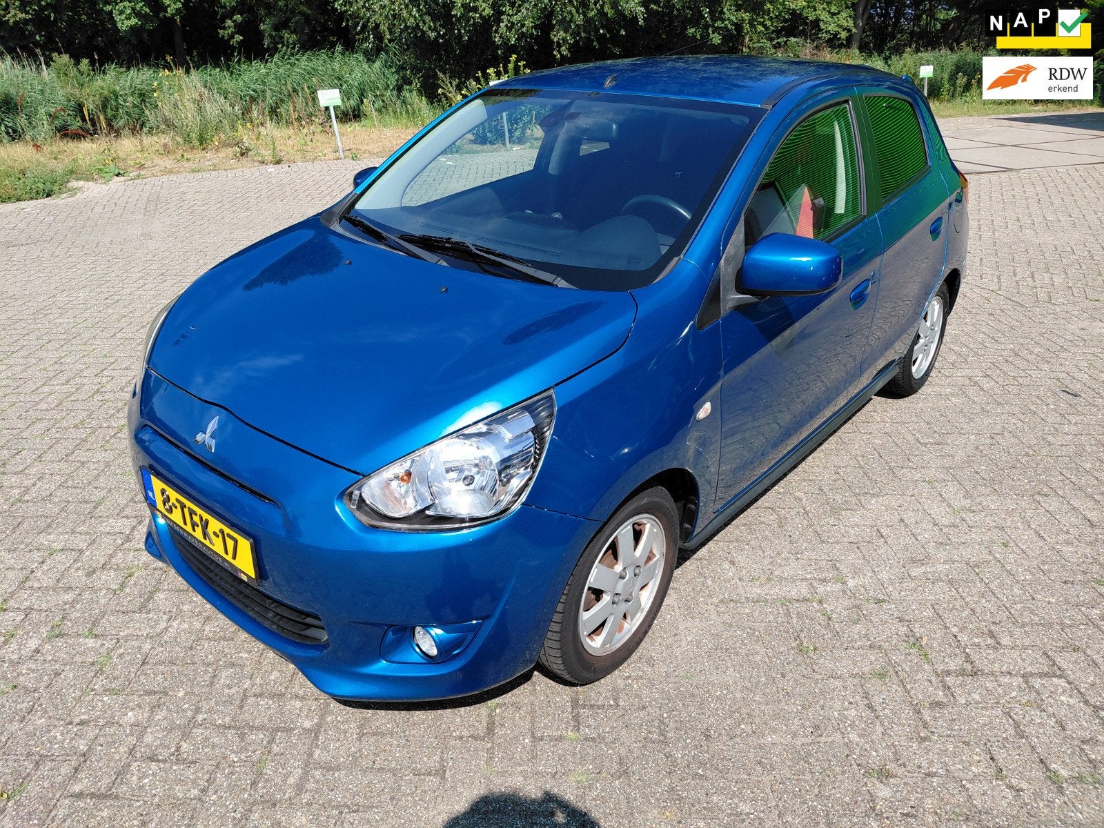 Mitsubishi Space Star 1.0 RIJDSUPER!/NLAUTO!/AIRCO/NAVI/CLIM, Voorwielaandrijving, Euro 5, Stof, Gebruikt