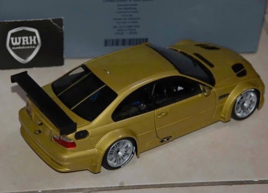 1:18 BMW M3 E46 GTR street phoenix yellow Minichamps WRH, Verzenden, Zo goed als nieuw, Auto, MiniChamps