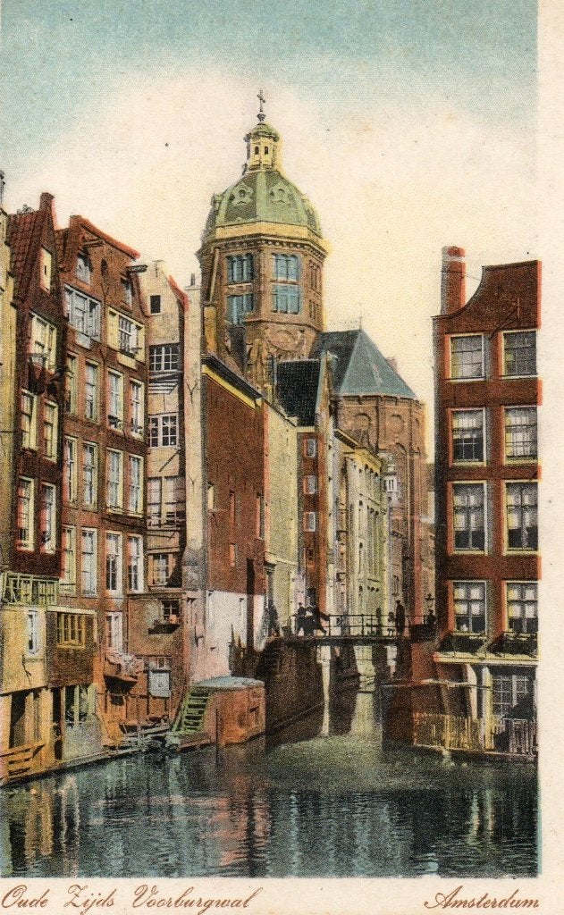 AMSTERDAM Oude Zijds Voorburgwal, Verzenden, 1920 tot 1940, Gelopen, Noord-Holland