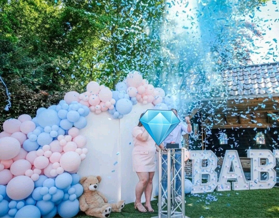 gender reveal, Ophalen of Verzenden, Zo goed als nieuw, Geboorte of Huwelijk
