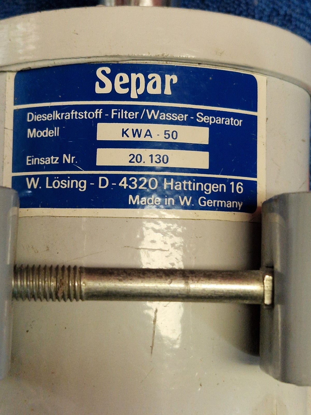 Separ KWA-50 Dieselfilter / Waterafscheider, Ophalen of Verzenden, Gebruikt