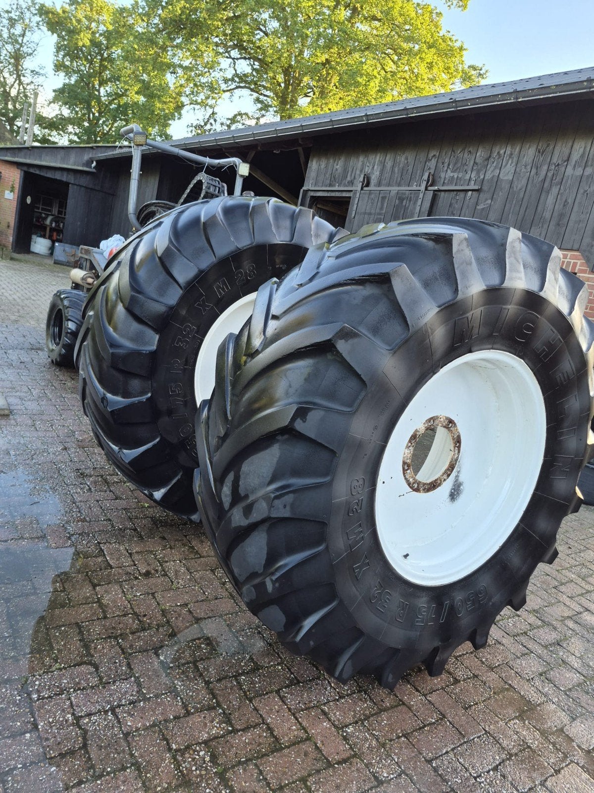 Tractor band met velg, Ophalen