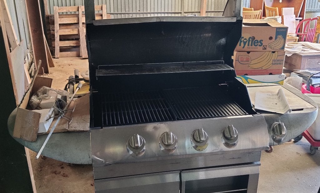 RVS gas BBQ, Ophalen, Gebruikt, Sunshine