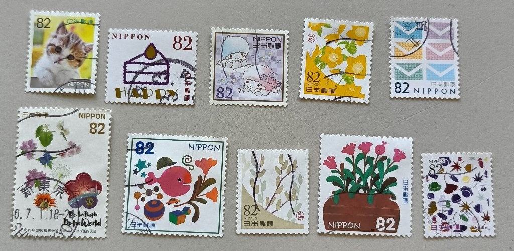Japan divers 2 gest, Ophalen of Verzenden, Gestempeld, Oost-Azië