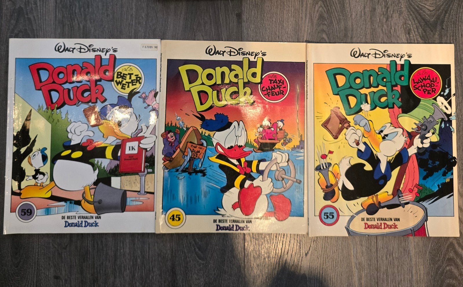 Donald Duck - De Beste Verhalen (nrs. 45, 55, 59), Meerdere stripboeken, Ophalen, Gelezen