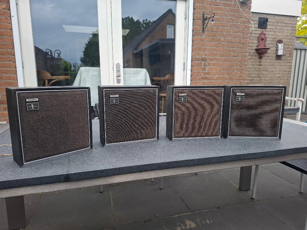 PHILIPS VINTAGE LUIDSPEAKERS MODEL  22 RH 452 ZIE FOTO, Audio, Tv en Foto, Luidsprekers, Ophalen, Philips, Gebruikt, Minder dan 60 watt
