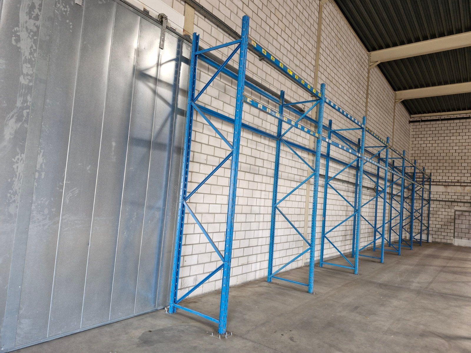 Gebruikte palletstelling met 8 staanders (uitbreidbaar), Ophalen of Verzenden