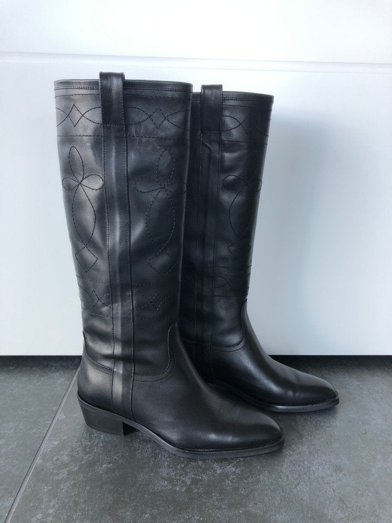 NIEUWE FRANCO GIUSTI laarzen, maat 39, Kleding | Dames, Schoenen, Hoge laarzen, Verzenden, Zwart, Nieuw