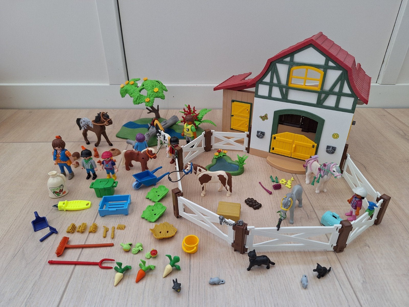 Playmobil 3 sets/6927 Ponypark/6947 ponykamp/6969 pony/veel, Ophalen of Verzenden, Zo goed als nieuw