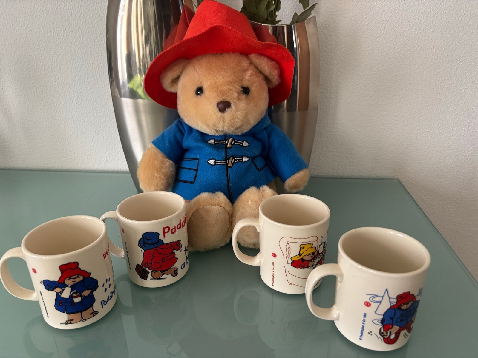 Douwe Egberts Paddington mokken + knuffel, Ophalen of Verzenden, Zo goed als nieuw