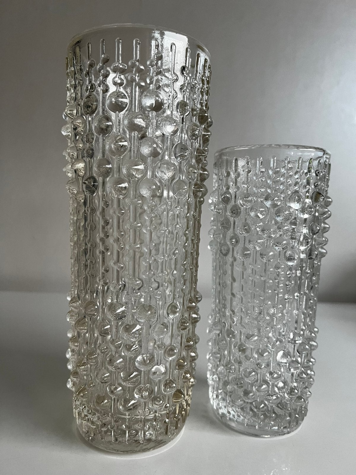 2 Czech Sklo Union Candle Wax Vaas S en M František Pečený, Ophalen of Verzenden