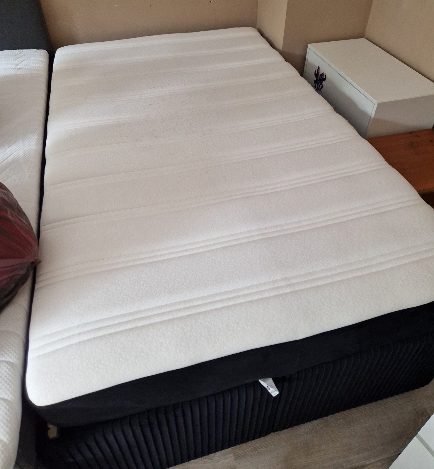 hoog bed 120 bij 200cm, Huis en Inrichting, Ophalen, Zwart, Zo goed als nieuw, Twijfelaar