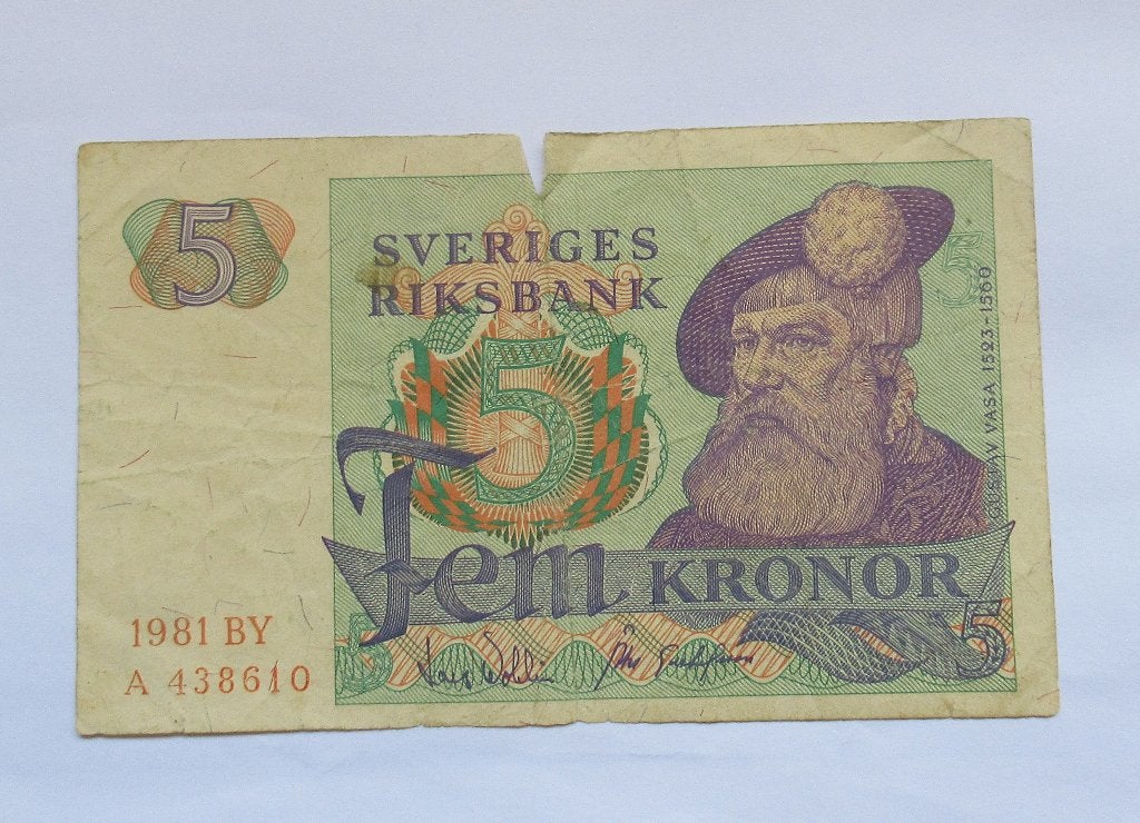 Zweden 5 Kronor 1981, Verzenden, Overige landen