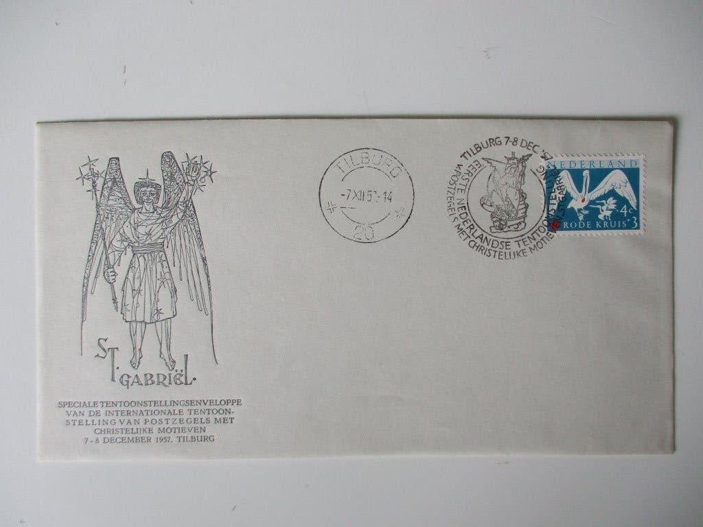 Speciale Tentoonstellingsenveloppe St. Gabriel Tilburg 1975, Postzegels en Munten, Verzenden, Envelop