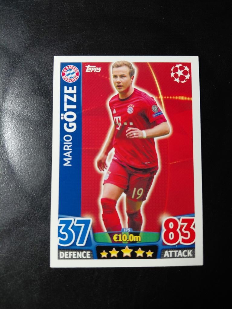 Marip gotze (bayern munchen) topps 2015/16, Ophalen of Verzenden, Nieuw, Buitenlandse clubs, Spelerskaart