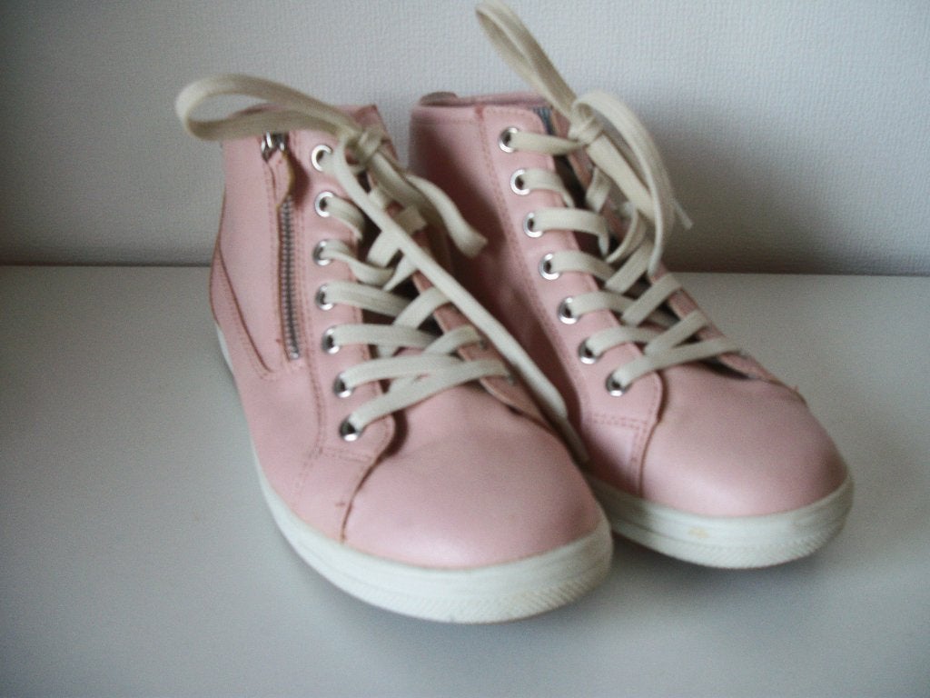 Hoge Veterschoen zonder hak - Roze 38 - Tom Tailor - zgan, Kleding | Dames, Schoenen, Schoenen met lage hakken, Zo goed als nieuw