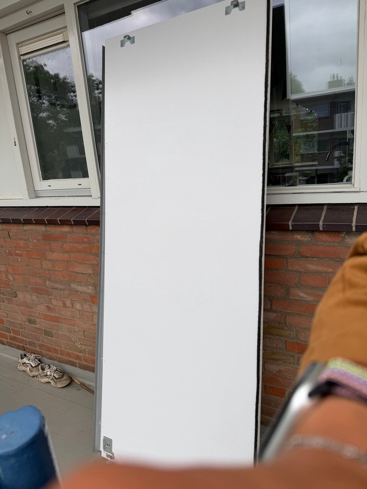 Witte schuifdeuren IKEA Pax kast 150x201 cm, Ophalen, Overige materialen, Gebruikt, 100 tot 150 cm
