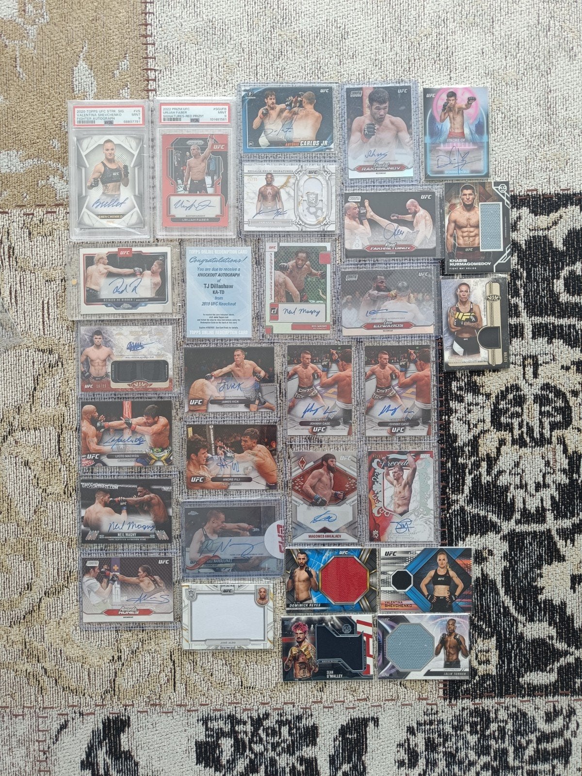 Ufc topps kaarten autographs and relics!!, Ophalen of Verzenden, Zo goed als nieuw