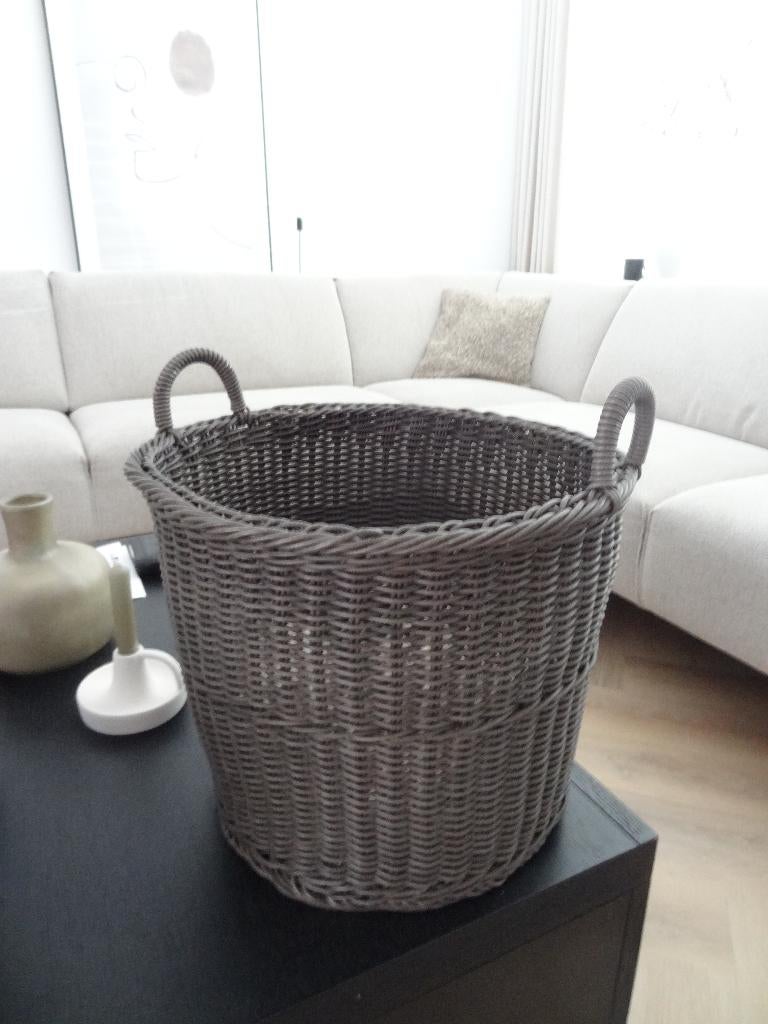 Kunststof mand, Kunststof, Gebruikt, Mand, Rond