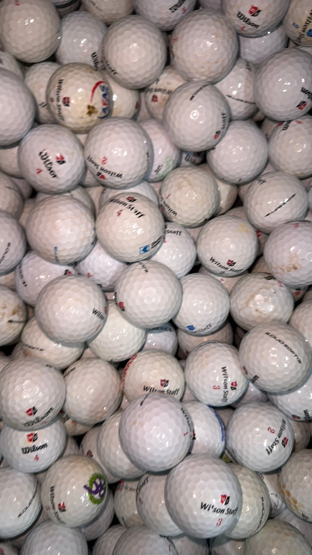 Wilson staff dx2 soft golfballen 100 stuks, Sport en Fitness, Golf, Ophalen of Verzenden, Zo goed als nieuw, Bal(len)