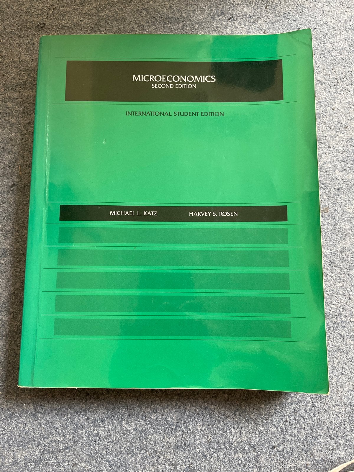 Microeconomics - Michael L. Katz & Harvey S. Rosen, Ophalen of Verzenden, Gamma, Gelezen, WO