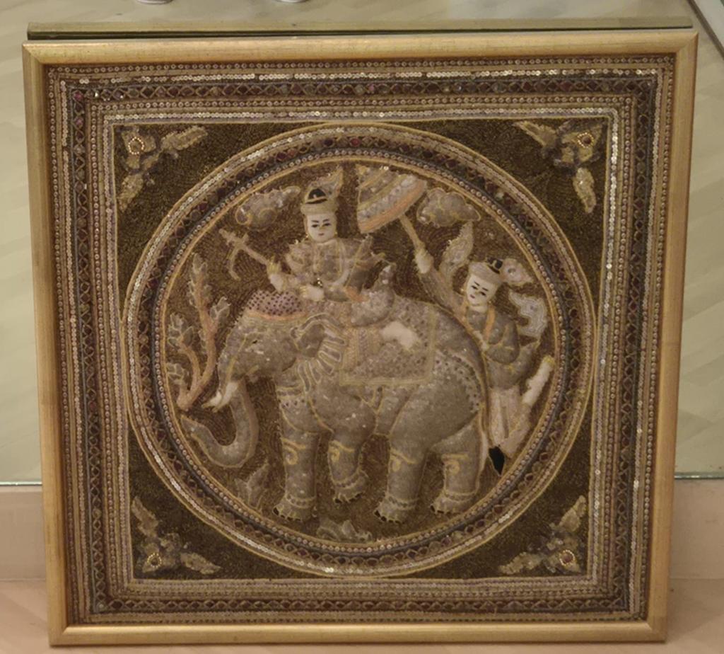 6x handgemaakte Thaise olifant wanddecoratie, Ophalen