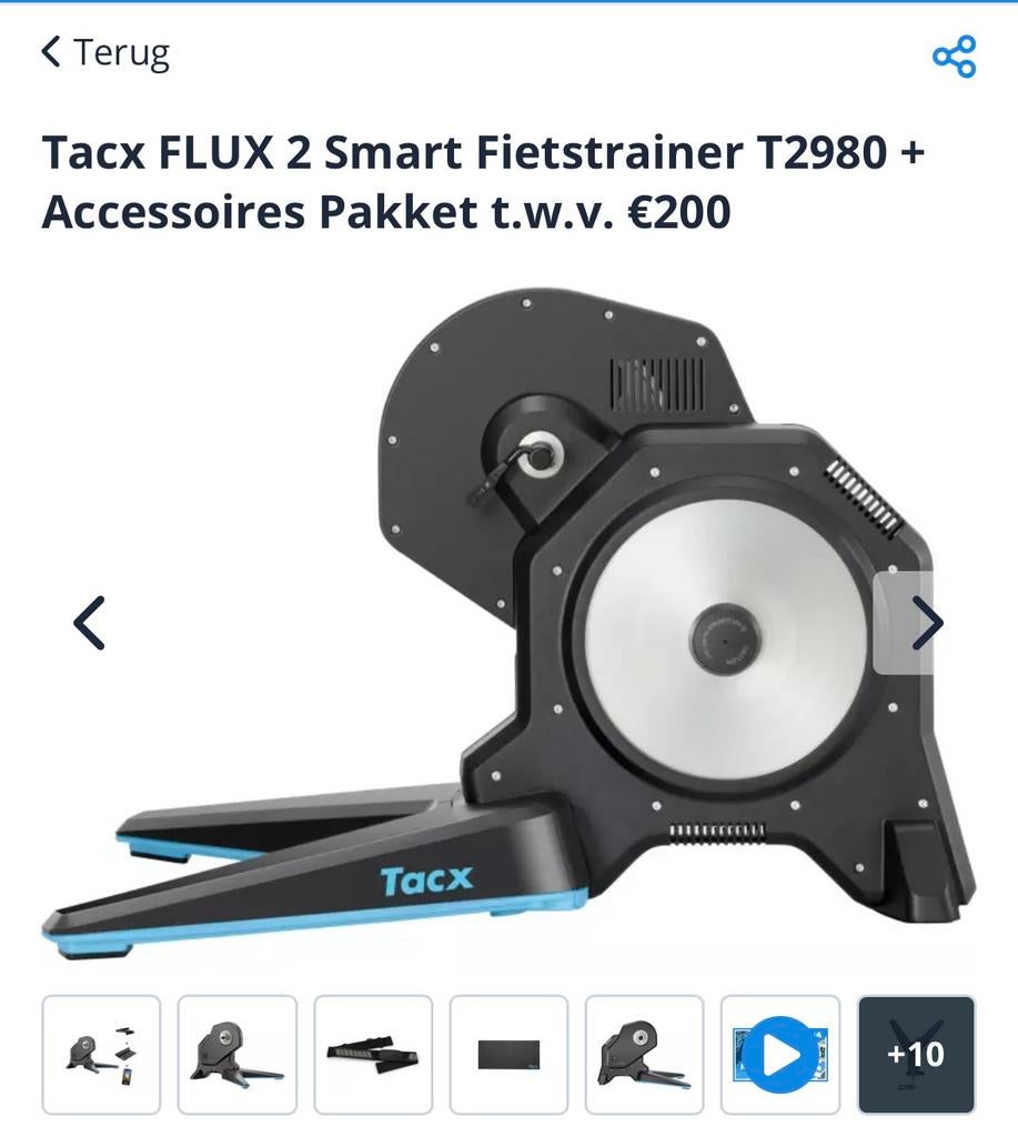 Tacx flux2 smart trainer, Sport en Fitness, Wielrennen, Ophalen, Zo goed als nieuw, Overige typen