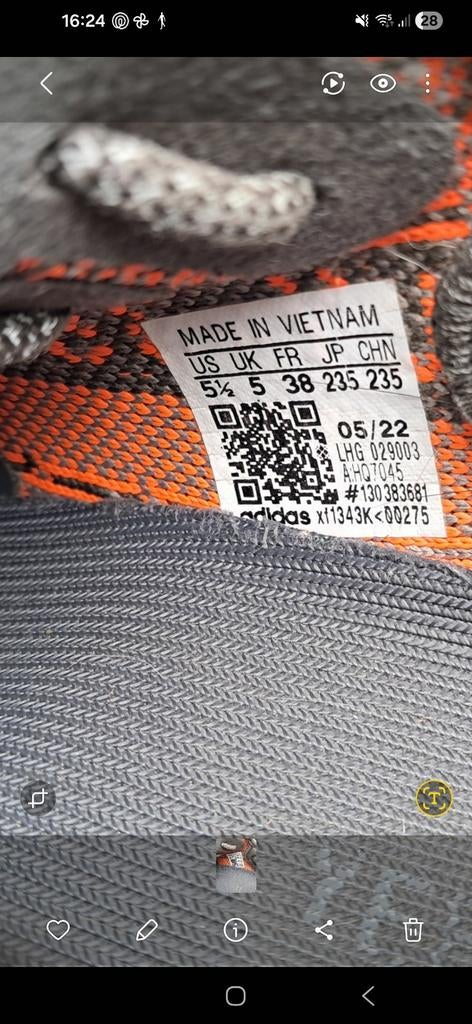 Adidas Yeezy Boost 350 V2 Beluga 2.0 - Maat 38, Ophalen of Verzenden, Jongen of Meisje, Schoenen