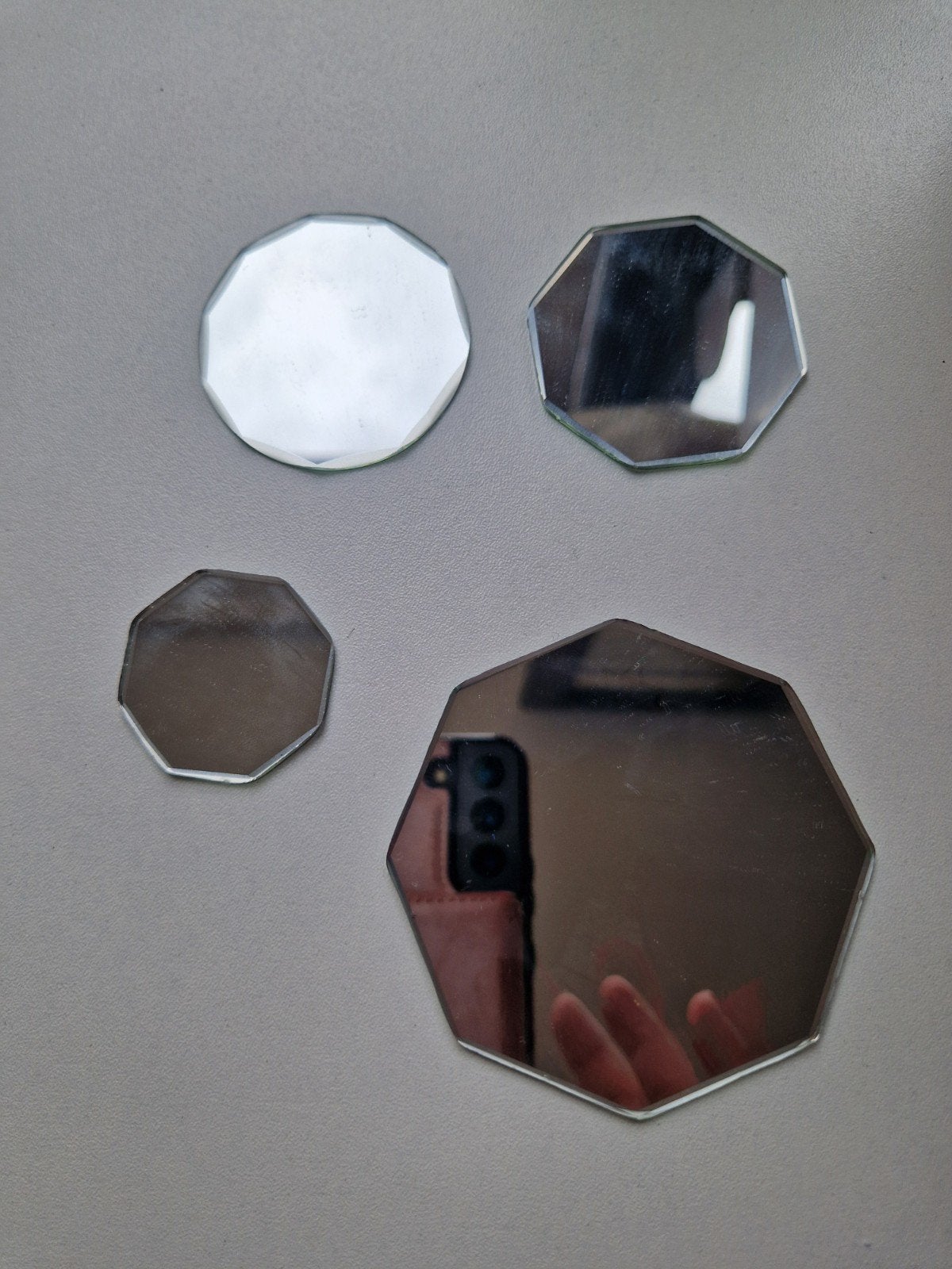 spiegelonderzetters 4x, Ophalen, Gebruikt, Figuurtje