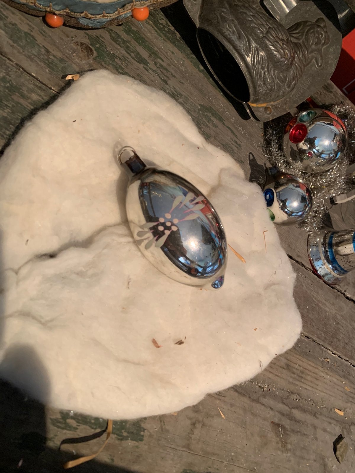 Kerst bal handbeschilderd ajeko, T, Ophalen of Verzenden, Zo goed als nieuw, N