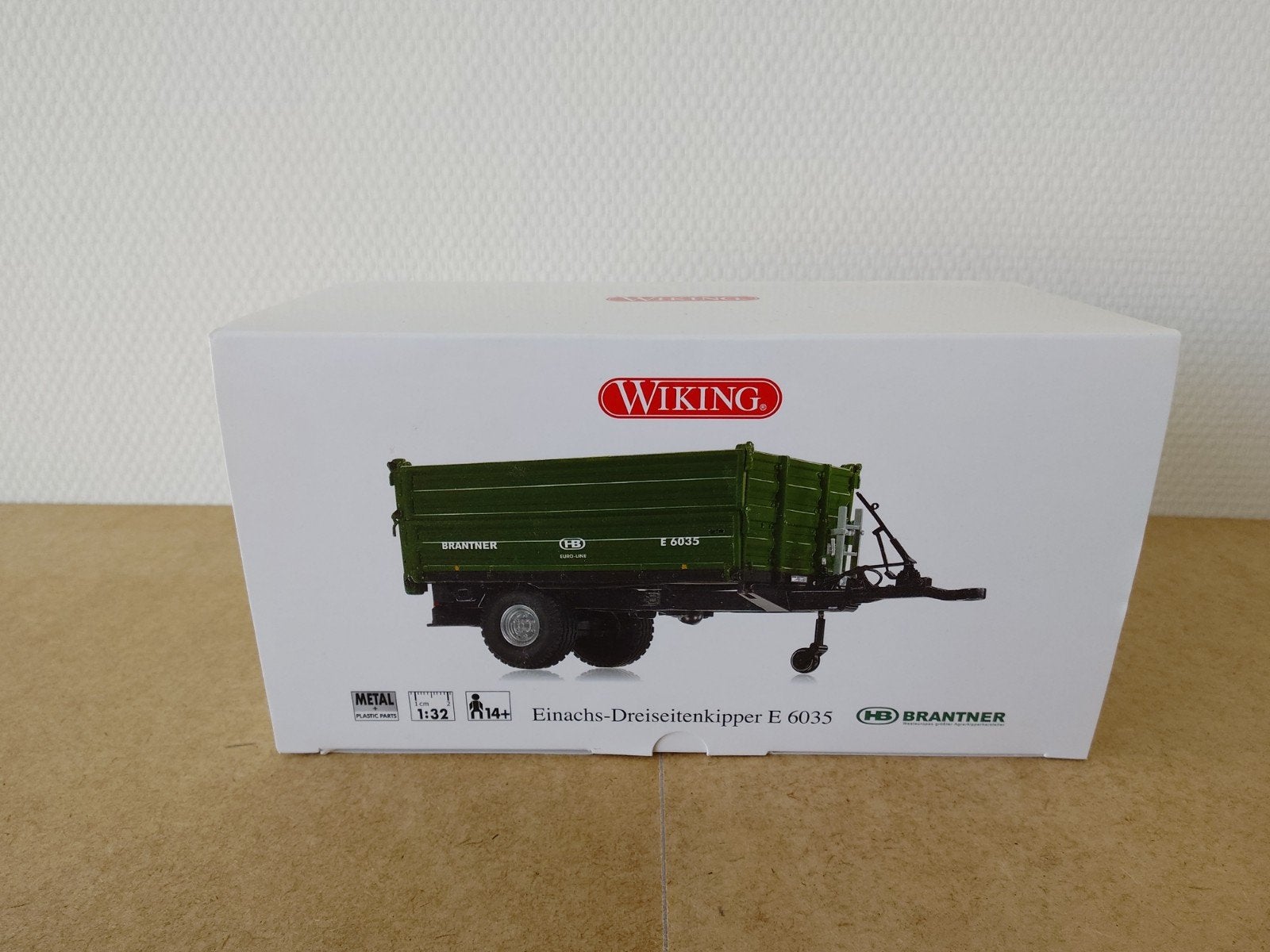 Brantner E 6035 1:32 Wiking, Ophalen of Verzenden, Nieuw, Tractor of Landbouw, Overige merken