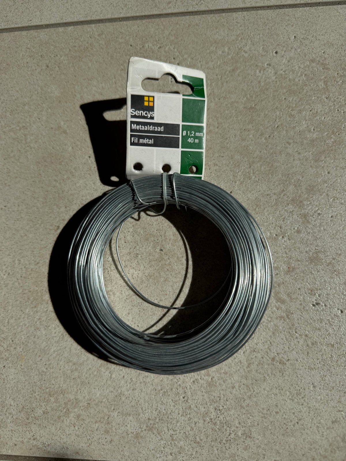 Nieuw Sencys Metaaldraad Ø 1,2 mm 40 m, Ophalen of Verzenden, Nieuw, Minder dan 50 mm, Overige typen