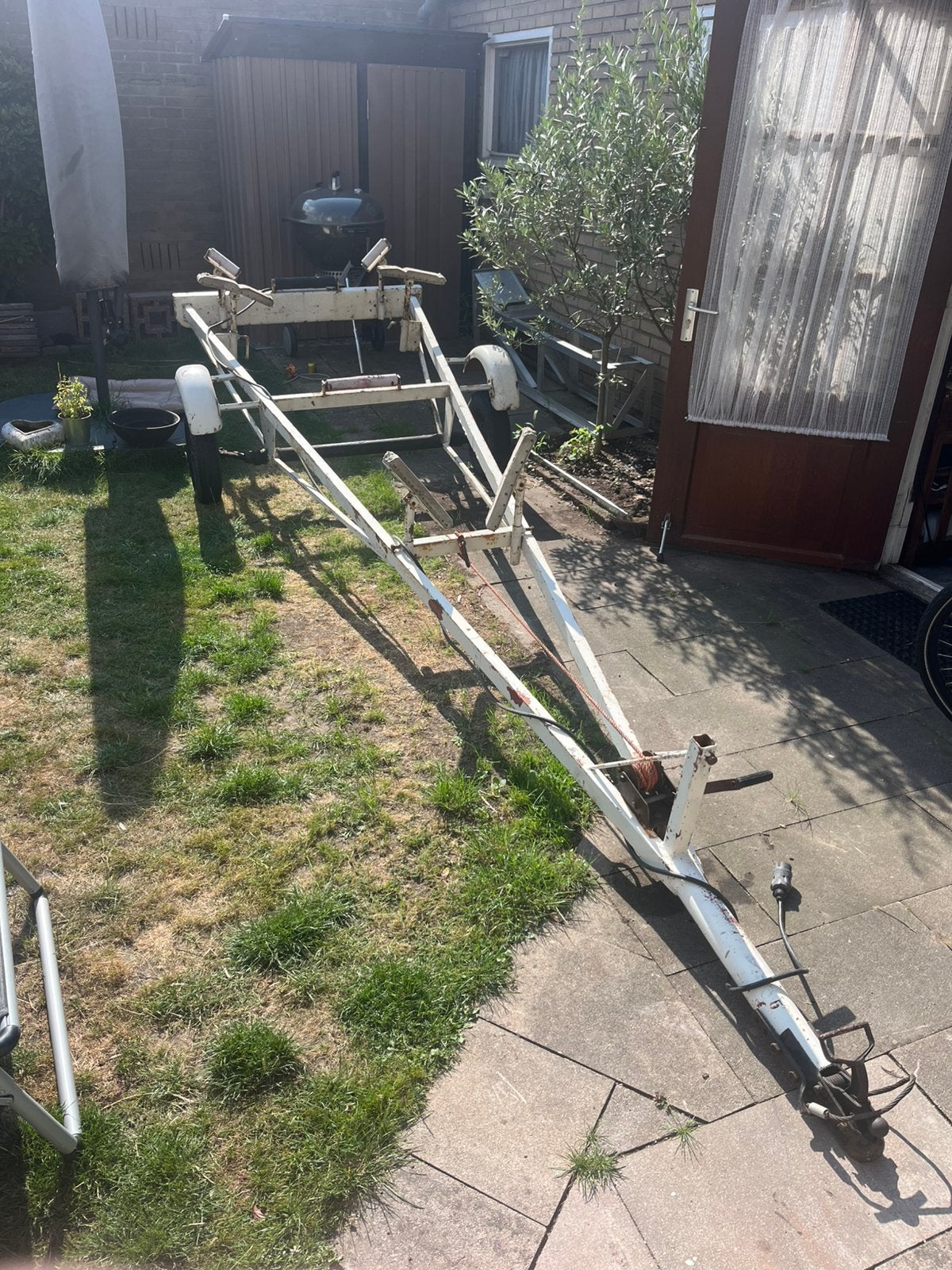 Boor trailer, Ophalen, Gebruikt, Met afstandsbediening, Minder dan 5 pk
