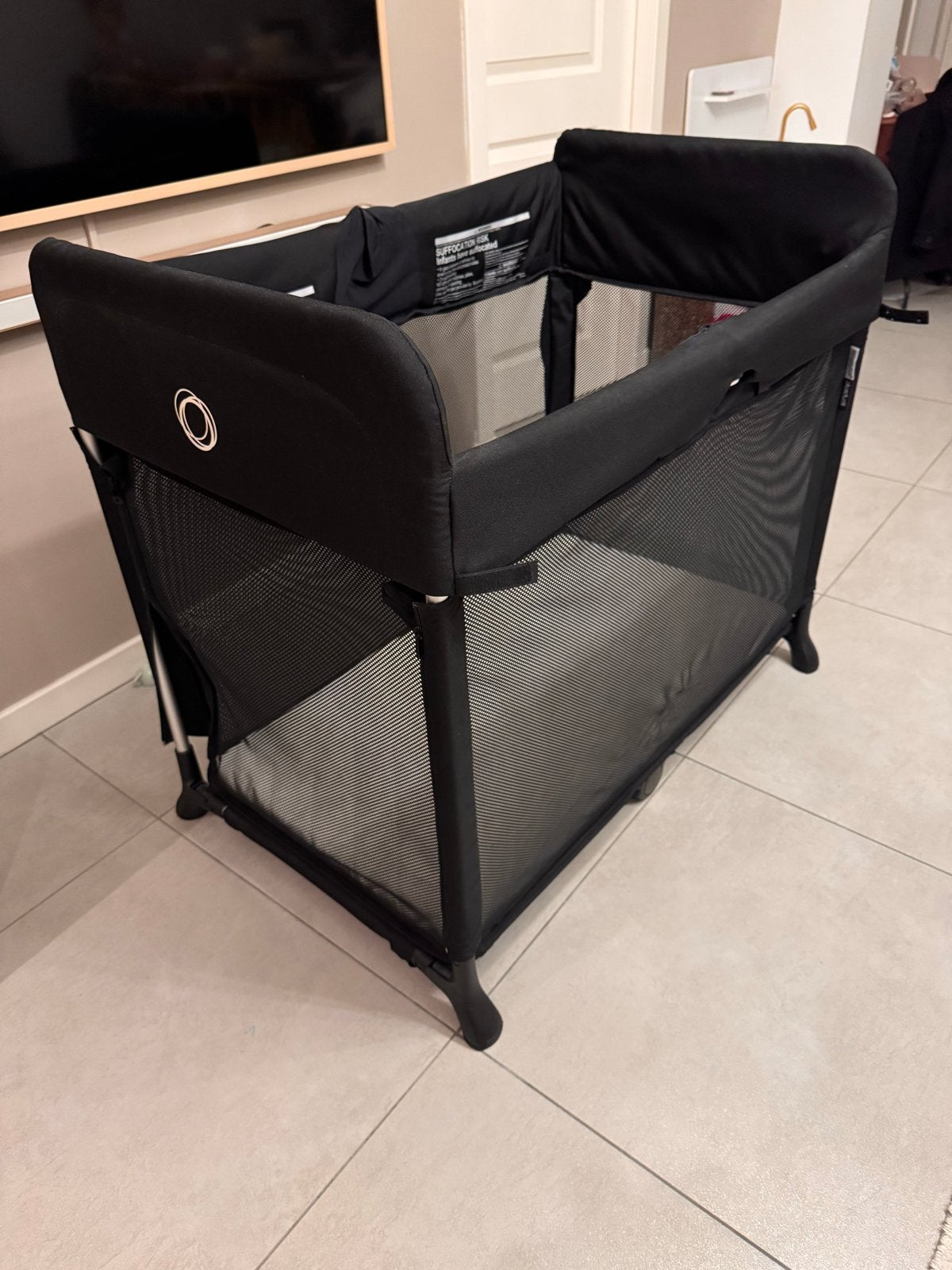 Bugaboo Stardust Reiswieg - Zwart, Zo goed als nieuw, Ophalen, Zo goed als nieuw, Rechthoekig