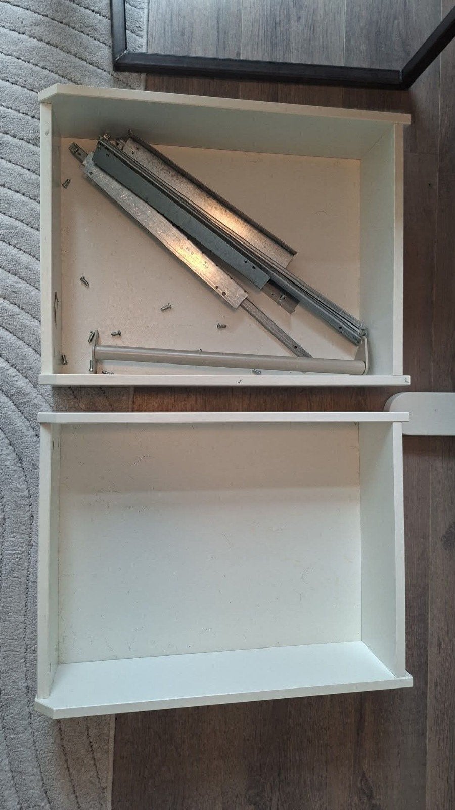 2 IKEA lades met kledingrek en montage, 1 of 2 laden, Ophalen, Nieuw