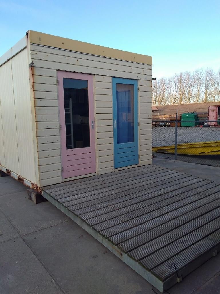 Strandhuisje / tuinhuis 3x3 m, Tuin en Terras, Tuinhuizen, Ophalen, 250 tot 500 cm, Blokhut, 2 ramen