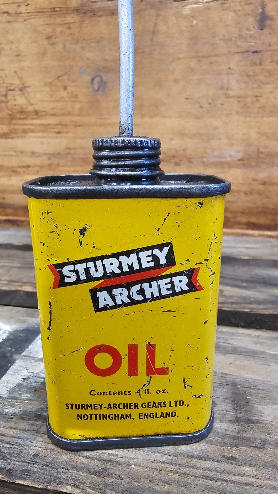 sturmey archer oil oliespuitje, Verzamelen, Blikken, Ophalen of Verzenden, Overige