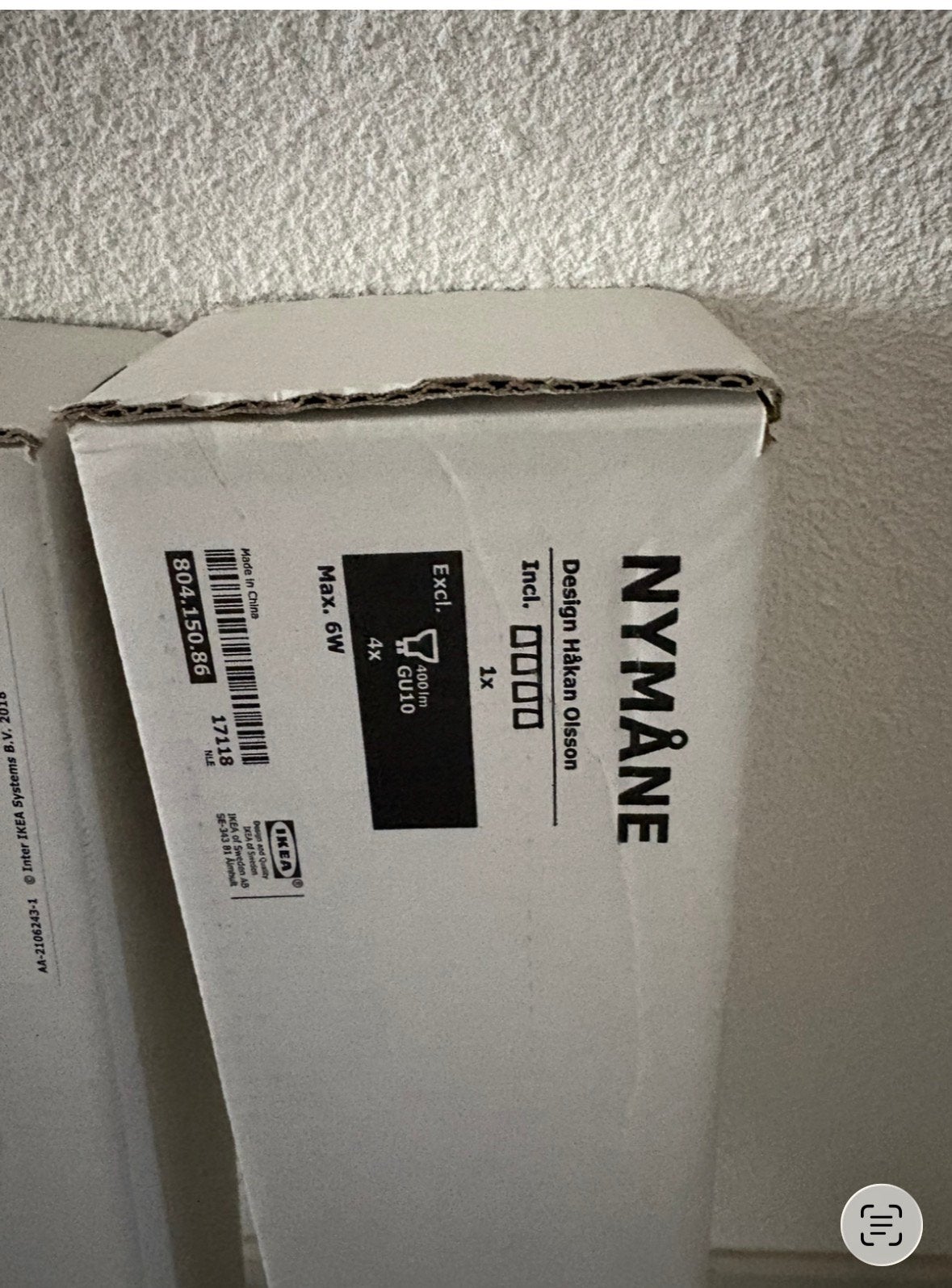 Nymane ikea lampen, Ophalen, Nieuw