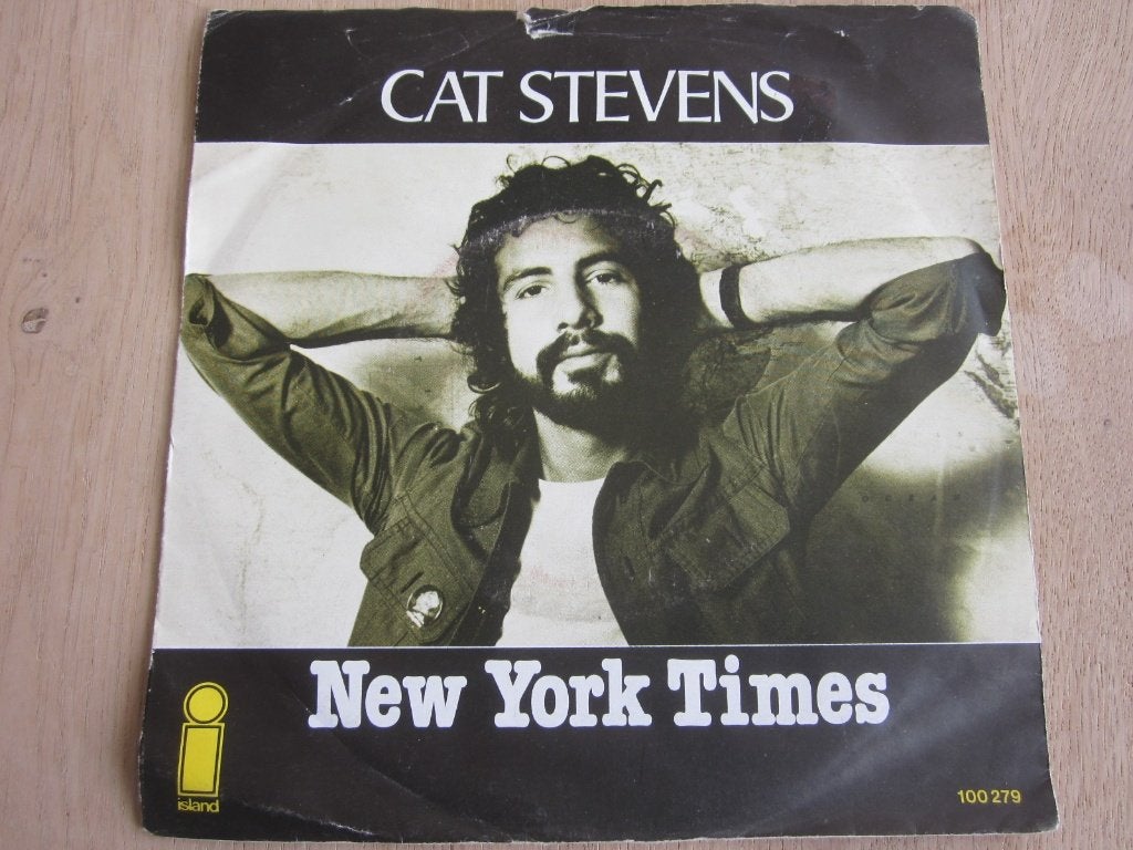 Cat Stevens - New York Times, Cd's en Dvd's, Verzenden, 7 inch, Zo goed als nieuw, Beschermende buitenhoes