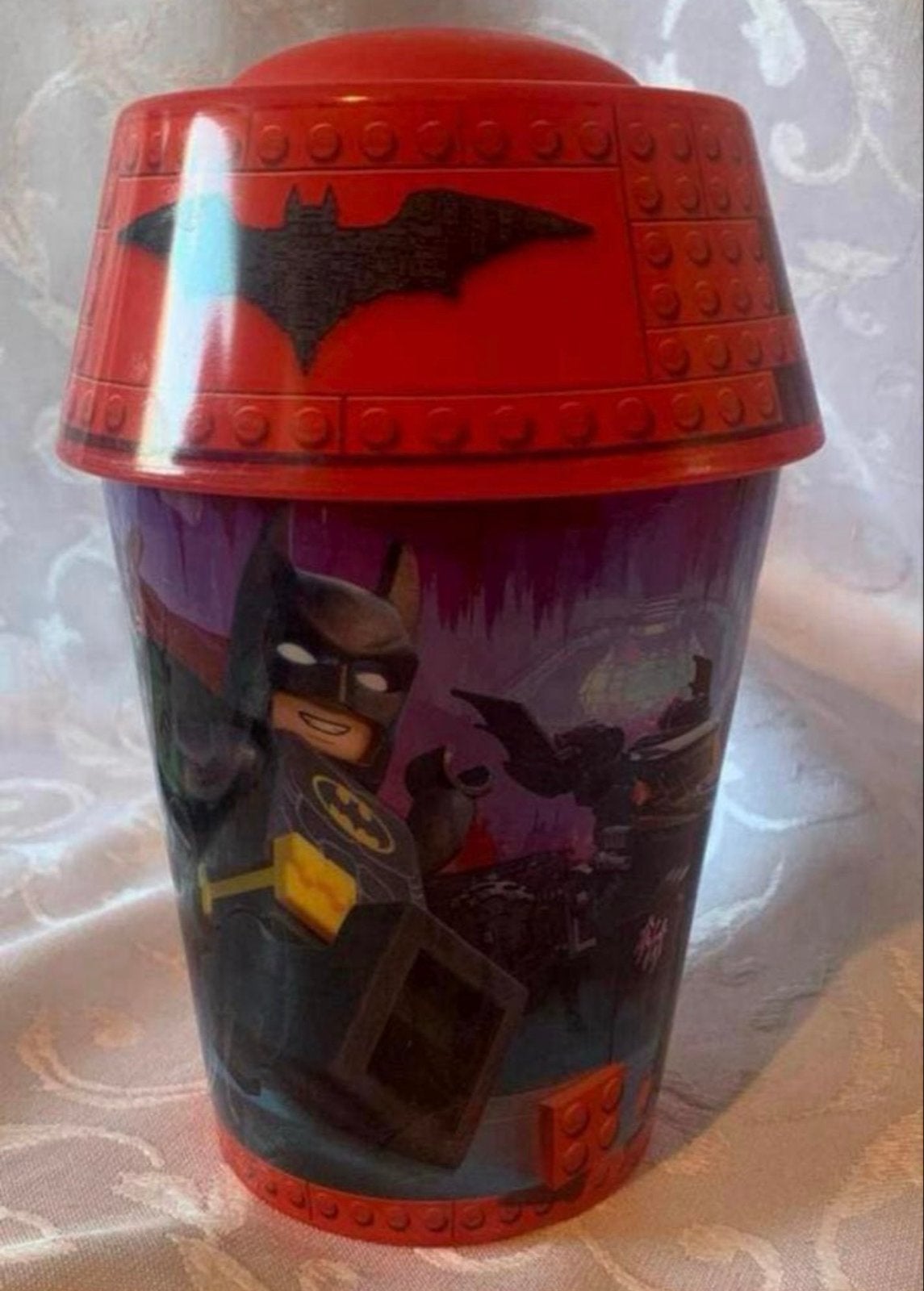 Lego Batman Movie drinkbeker met deksel, Overige thema's, Lego, Overige typen, Ophalen of Verzenden