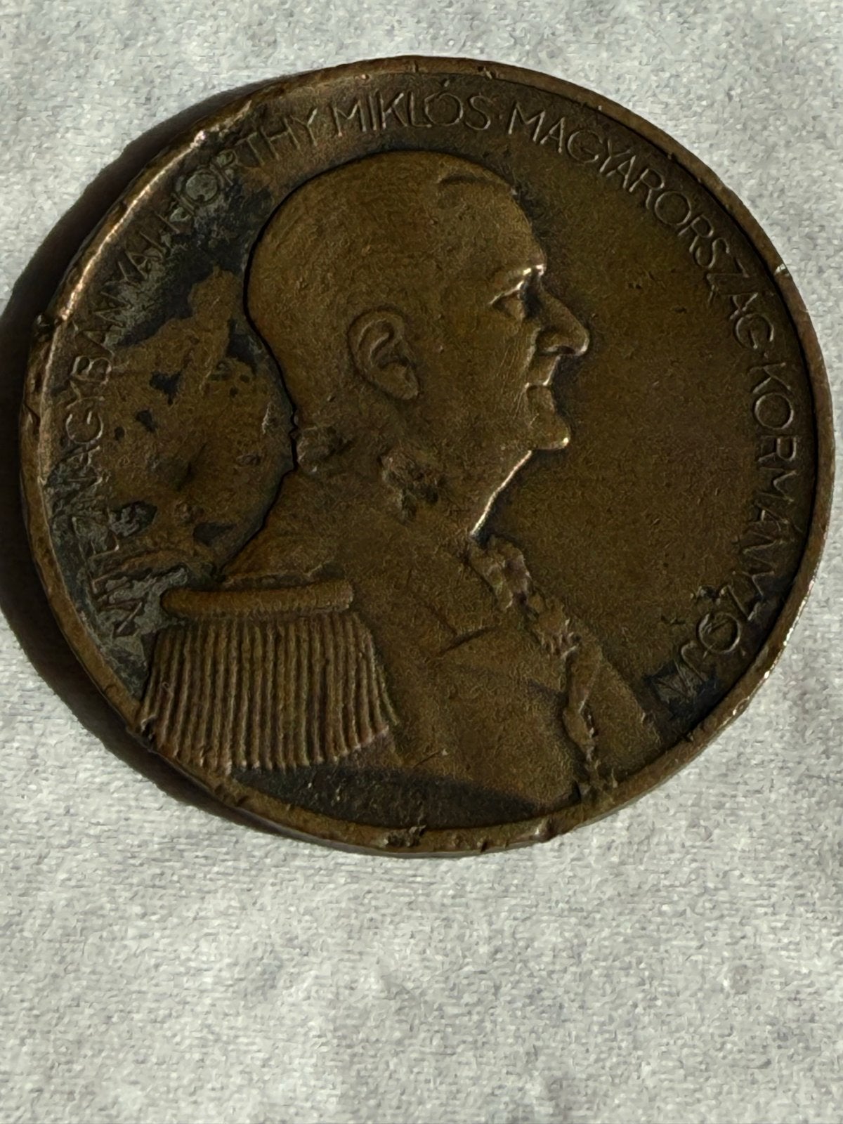 Hongaarse dapperheids Medaille Miklós Horthy (WOII ), Ophalen of Verzenden, Brons, Buitenland