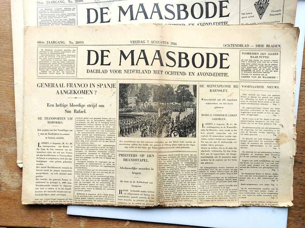 kranten, Ophalen of Verzenden, 1920 tot 1940, Nederland, Krant