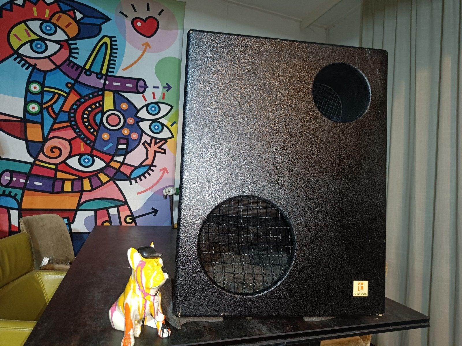 The box T18 Subwoofer (500W RMS) + SubZero 600w Versterker, Ophalen, Zo goed als nieuw
