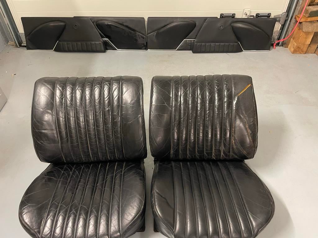 Zwart lederen interieur Citroën DS Pallas 1967, Auto-onderdelen, Interieur en Bekleding, Ophalen, Gebruikt, Citroën
