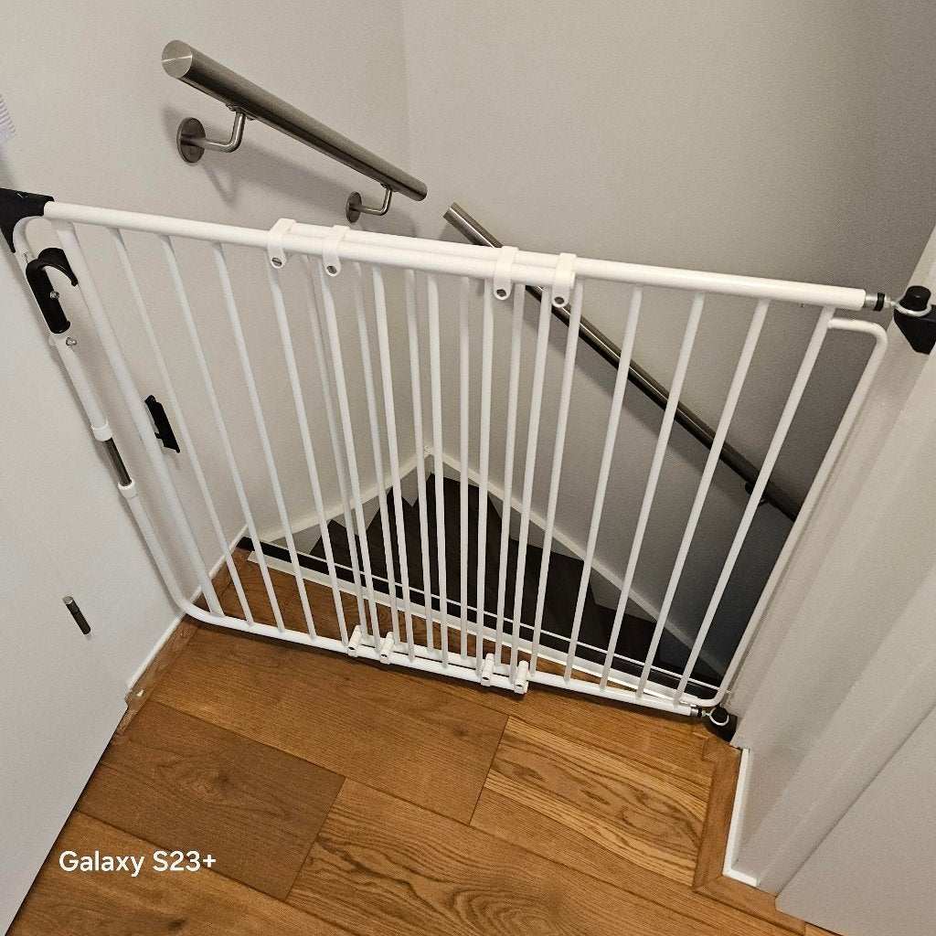 Traphekje A3 safetydoor ideal, Kinderen en Baby's, Traphekjes, Ophalen, 100 tot 115 cm, Zo goed als nieuw, Metaal of IJzer
