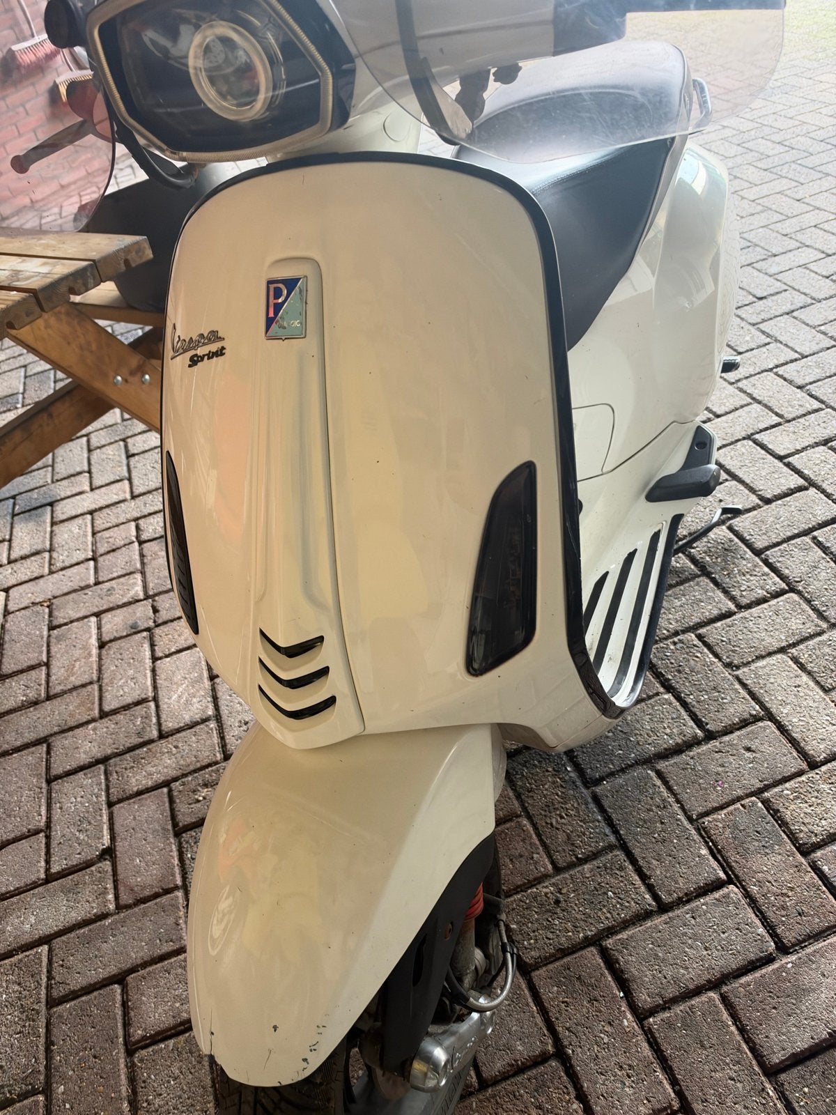 Vespa Sprint Scooter - Wit Geen wok, Ophalen, Gebruikt, Overige modellen, Benzine