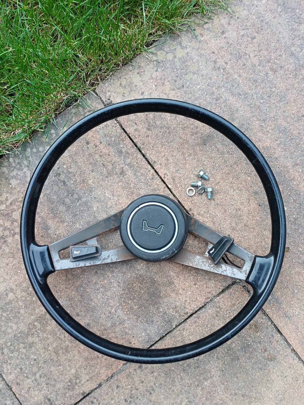 Tweespaaks stuurwiel Honda Civic CVCC 1.2-1.5L HB 1975-79, Auto-onderdelen, Ophalen of Verzenden, Gebruikt, Honda