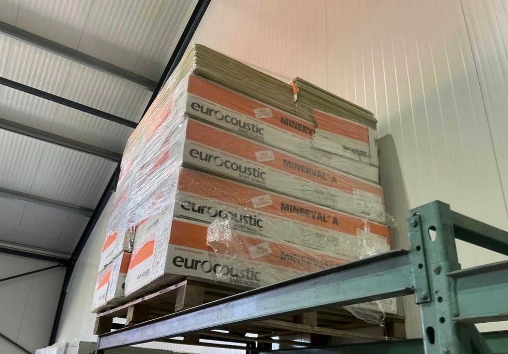 Eurocoustic Minerval systeemplafond platen 1200x600 nieuw, Ophalen, Nieuw, Overige materialen, Minder dan 20 mm