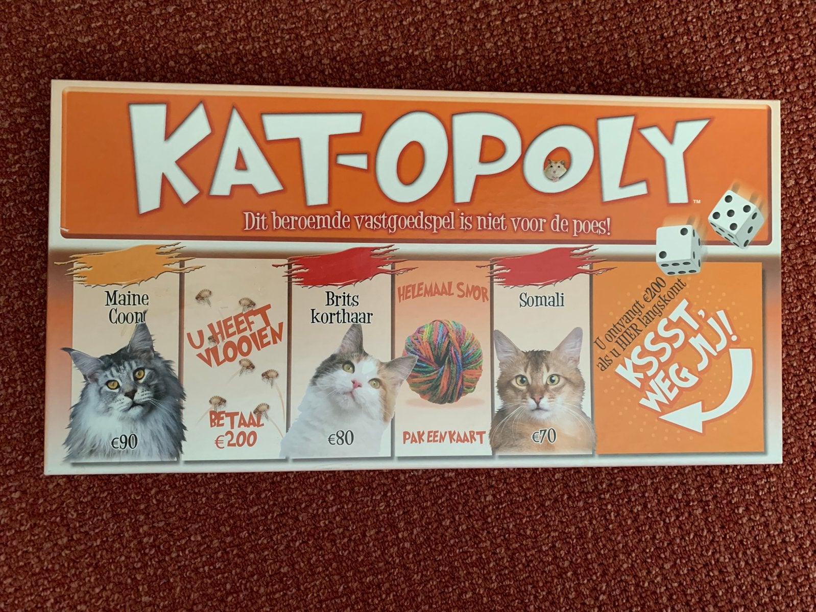 Katopoly Monopoly voor katten liefhebbers, Ophalen of Verzenden, Zo goed als nieuw