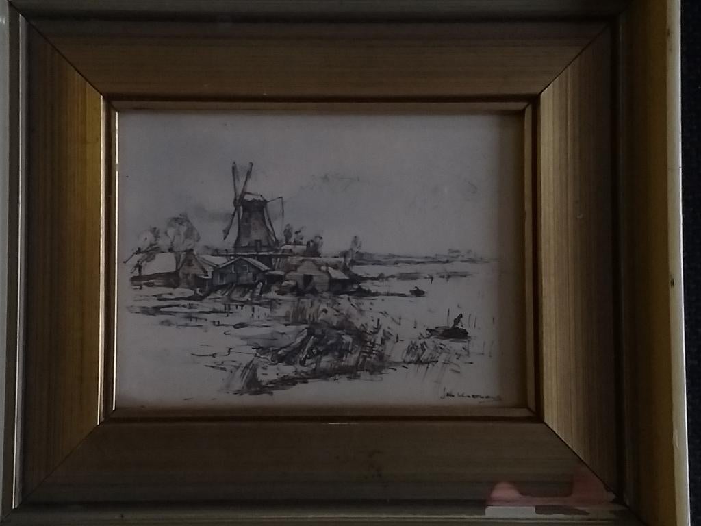 Oud schilderwerkje Jan Korthals., Ophalen